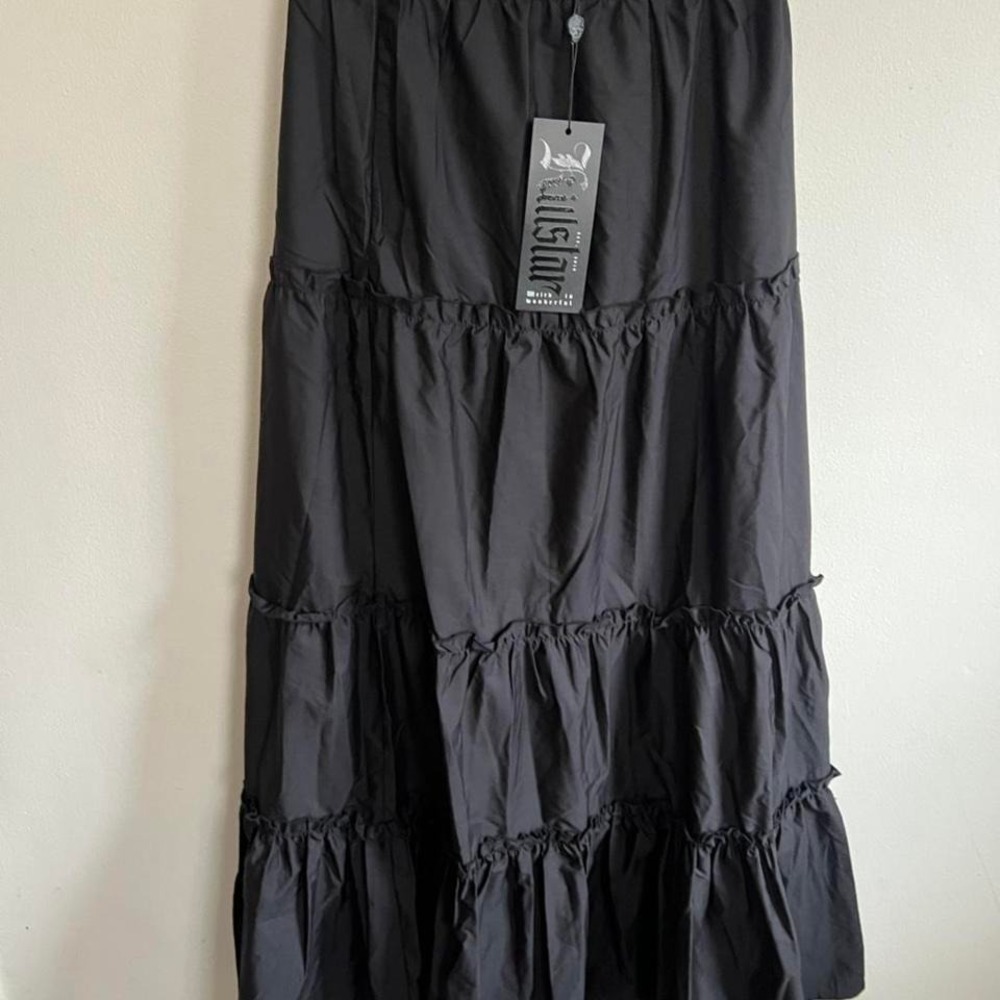 Killstar Ophidia maxi tiered skirt size XL NWT goth, cottagecore - Picture 2 of 3